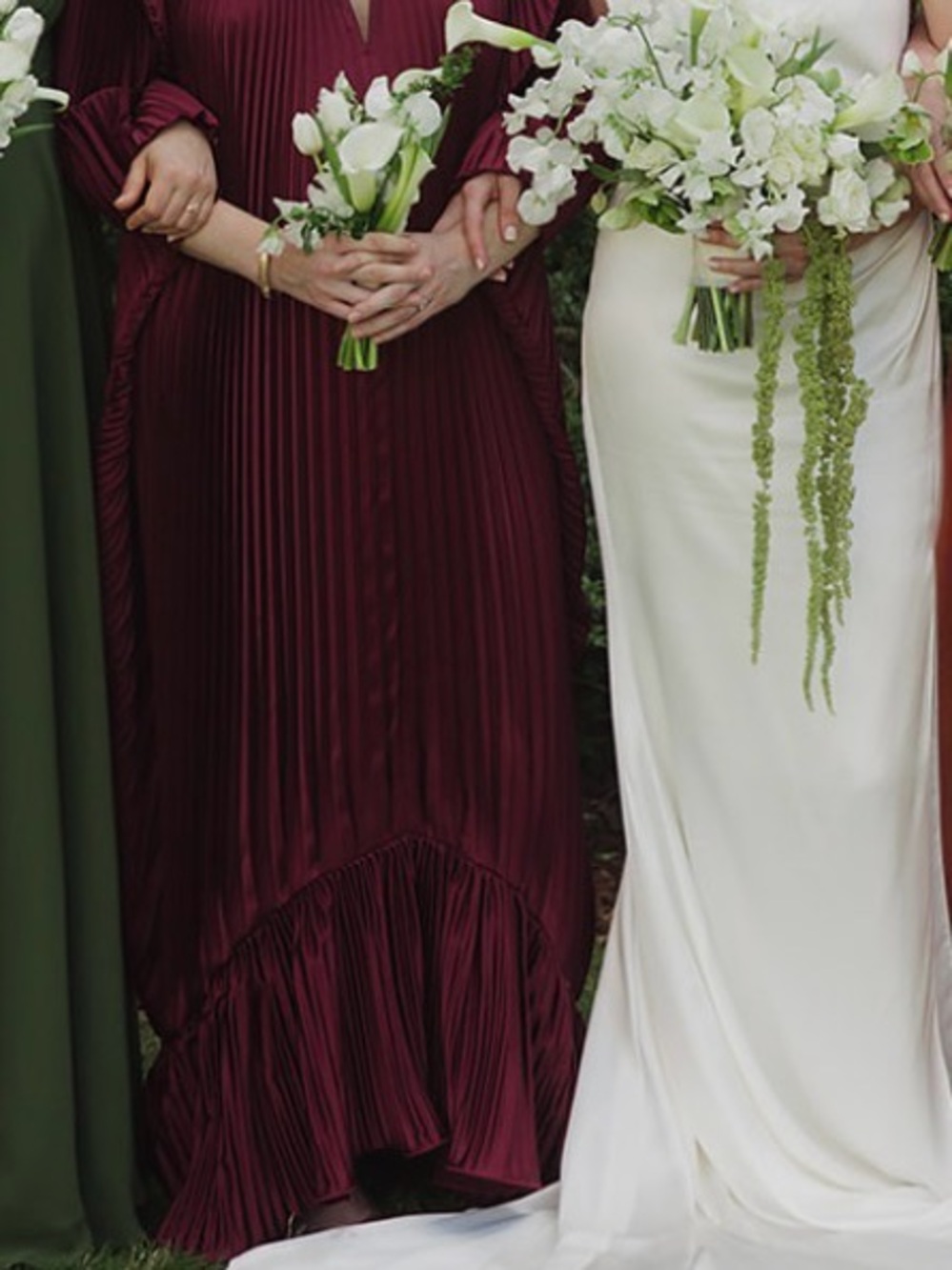 L’Idee Empire Gown Wine - Worn Once & Dry Cleaned - Picture 3 of 5